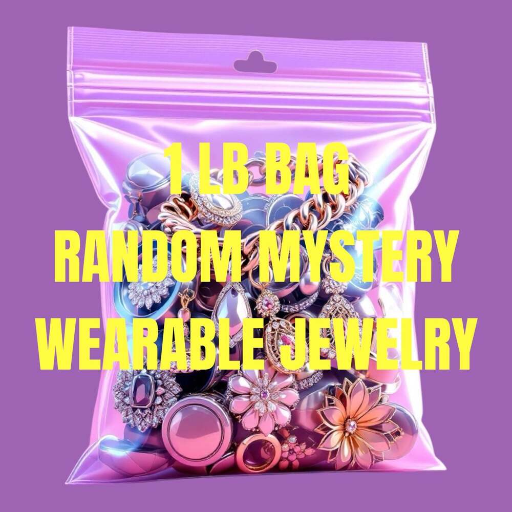 1 LB Bag Random Mystery Wearable Jewelry Assortment #11